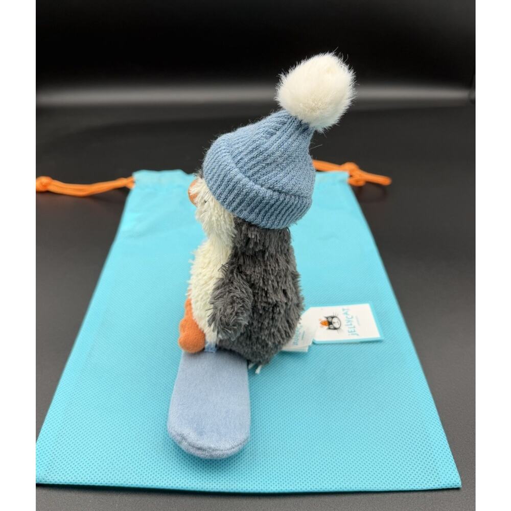 Jellycat Peanut Penguin 🐧 Snowboarding 🏂 AUTHENTIC BNWT & Dust Bag~Quick Ship! - Picture 2 of 8